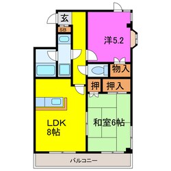 Ｔハイツ（行田市谷郷）の物件間取画像